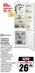 Electrolux - Frigorifero Combinato Da Incasso ENCH81551 Electrolux - Frigorifero Combinato Da Incasso ENCH81551