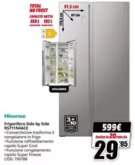 Hisense - Frigorifero Side By Side RS711N4ACE Hisense - Frigorifero Side By Side RS711N4ACE
