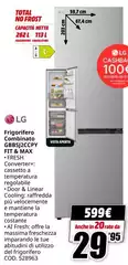LG - Frigorifero Combinato GBB512CCPY FFT & MAX LG - Frigorifero Combinato GBB512CCPY FFT & MAX