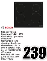 Bosch - Piano Cottura A Induzione PUE611BB5J Bosch - Piano Cottura A Induzione PUE611BB5J