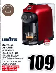 Lavazza - Macchina Per Caffè In Capsule Icola Red Fire Lavazza - Macchina Per Caffè In Capsule Icola Red Fire