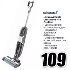 Bissell - Lavapavimenti CrossWave HF3 Cordless Bissell - Lavapavimenti CrossWave HF3 Cordless