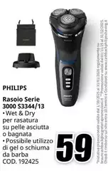 Philips - Rasoio Serie 3000 S3344/13