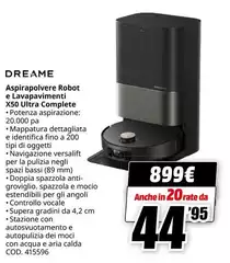 Dreame - Aspirapolvere Robot E Lavapavimenti X50 Ultra Complete Dreame - Aspirapolvere Robot E Lavapavimenti X50 Ultra Complete