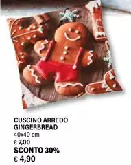 Cuscino Arredo Gingerbread Cuscino Arredo Gingerbread