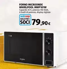 Whirlpool - Forno Microonde MWP101W