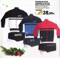 Milan - Pigiama In Felpa Squapped Di Calcio Inter,  O Juve