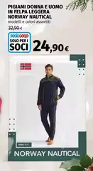 Leggera - Pigiami Donna E Uomo In Felpa Norway Nautical Leggera - Pigiami Donna E Uomo In Felpa Norway Nautical