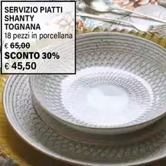 Tognana - Servizio Piatti Shanty