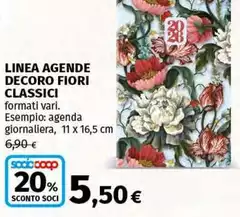 Linea - Agenda Decoro Fiori Classici Linea - Agenda Decoro Fiori Classici