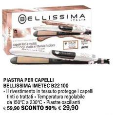 Imetec - B22 100 Piastra Per Capelli Vapore Beige, Nero