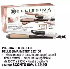 Imetec - B22 100 Piastra Per Capelli Vapore Beige, Nero Imetec - B22 100 Piastra Per Capelli Vapore Beige, Nero