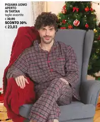 Pigiama Uomo Aperto In Tartan Pigiama Uomo Aperto In Tartan