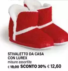 Stivaletto Da Casa Con Lurex Stivaletto Da Casa Con Lurex