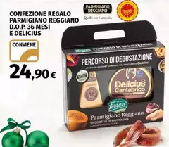 Reggiano - Confezione Regalo Parmigiano D.O.P. 36 Mesi E Delicius Reggiano - Confezione Regalo Parmigiano D.O.P. 36 Mesi E Delicius