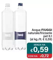 Fiuggi - Acqua Naturale/frizzante Pet