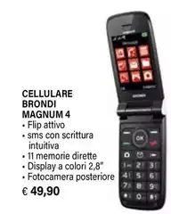 Brondi - MAGNUM 4 7,11 Cm (2.8") Bianco Telefono Cellulare Basico Brondi - MAGNUM 4 7,11 Cm (2.8") Bianco Telefono Cellulare Basico