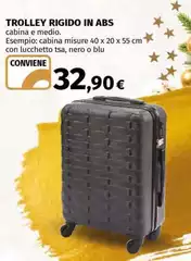 Blu - Trolley Rigido In Abs