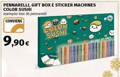 Pennarelli, Gift Box E Sticker Machines Color Sushi Pennarelli, Gift Box E Sticker Machines Color Sushi