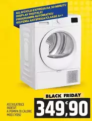 Indesit - Asciugatrice A Pompa Di Calore Mod.Cy092 Indesit - Asciugatrice A Pompa Di Calore Mod.Cy092