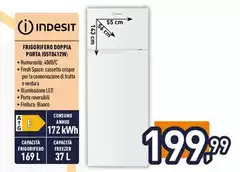 Indesit - Frigorifero Doppia Porta I55T0412W Indesit - Frigorifero Doppia Porta I55T0412W