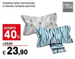 Enrico Coveri - Completo Letto Matrimoniale In Flanella Enrico Coveri - Completo Letto Matrimoniale In Flanella