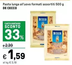 De Cecco - Pasta Lunga All'Uovo