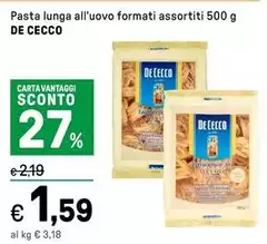 De Cecco - Pasta Lunga All'Uovo