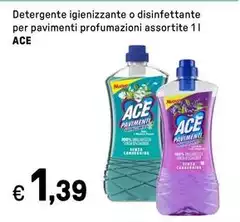 Ace - Detergente Igienizzante O Disinfettante Per Pavimenti