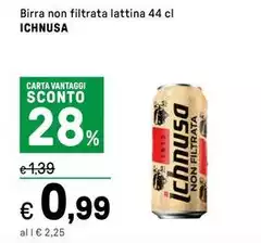 Ichnusa - Birra Non Filtrata Lattina