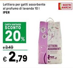 Iper - Lettiera Per Gatti Assorbente Al Profumo Di Lavanda Iper - Lettiera Per Gatti Assorbente Al Profumo Di Lavanda