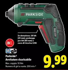 Parkside - Avvitatore Ricaricabile Parkside - Avvitatore Ricaricabile