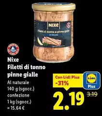 Nixe - Filetti Di Tonno Pinne Gialle Nixe - Filetti Di Tonno Pinne Gialle