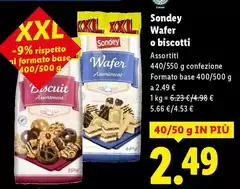 Sondey - Wafer O Biscotti Sondey - Wafer O Biscotti