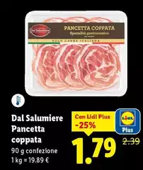 Dal Salumiere - Pancetta Coppata Dal Salumiere - Pancetta Coppata