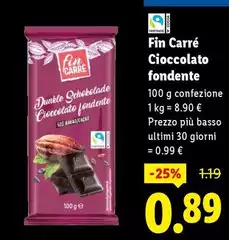 Fin Carrè - Cioccolato Fondente Fin Carrè - Cioccolato Fondente