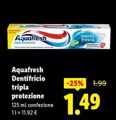 Aquafresh - Dentifricio Tripla Protezione Aquafresh - Dentifricio Tripla Protezione