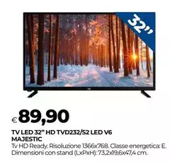 Majestic - Tv Led 32" Hd TvD232/S2 Led V6 Majestic - Tv Led 32" Hd TvD232/S2 Led V6