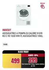 Indesit - Asciugatrice A Pompa Di Calore Indesit - Asciugatrice A Pompa Di Calore
