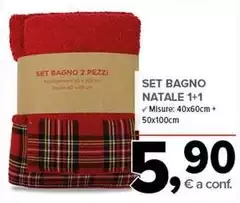Set Bagno Natale 1+1 Set Bagno Natale 1+1