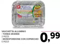Vaschetta Alluminio/ Tonda Grande/ Monoporzione Con Coperchio Vaschetta Alluminio/ Tonda Grande/ Monoporzione Con Coperchio