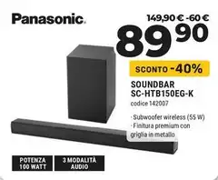 Panasonic - Soundbar SC-HTB150EG-K Panasonic - Soundbar SC-HTB150EG-K