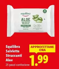 Equilibra - Salviette Struccanti Aloe Equilibra - Salviette Struccanti Aloe