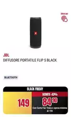 Jbl - Diffusore Portatile Flip 5 Black Jbl - Diffusore Portatile Flip 5 Black