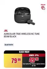 Jbl - Auricolari True Wireless No Tune Beam Black Jbl - Auricolari True Wireless No Tune Beam Black