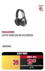 Panasonic - Cuffie Wireless Rb-hx220bdebk