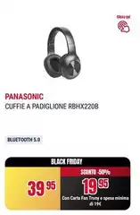 Panasonic - Cuffie A Padiglione Rbhx220b Panasonic - Cuffie A Padiglione Rbhx220b