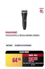 Panasonic - Tagliacapelli Regolabarba Ergb61 Panasonic - Tagliacapelli Regolabarba Ergb61