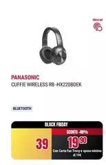 Panasonic - Cuffie Wireless Rb-hx220bdebk Panasonic - Cuffie Wireless Rb-hx220bdebk