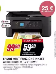 Epson - Multifunzione Inkjet Workforce WF-2910DWF